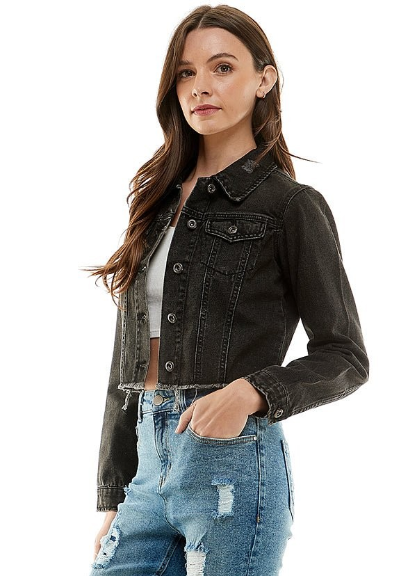 Halley Cropped Denim Jacket