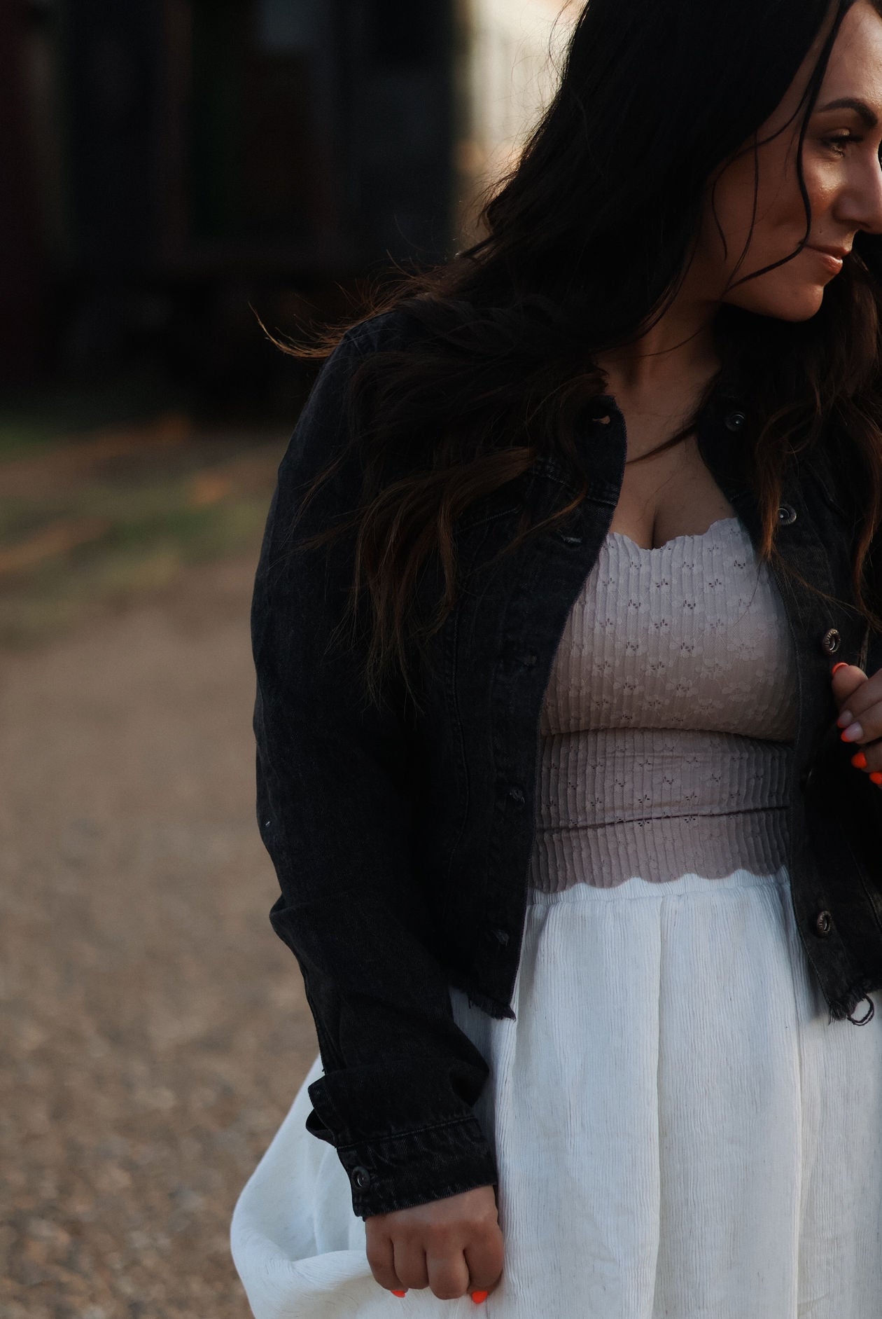 Halley Cropped Denim Jacket