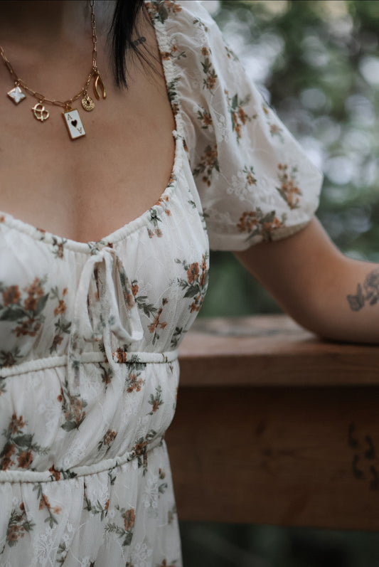 Rebecca Floral Puff Sleeve Dress