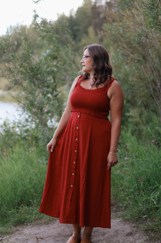 Scarlett Sleeveless Button Down Dress