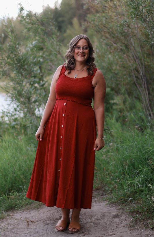 Scarlett Sleeveless Button Down Dress