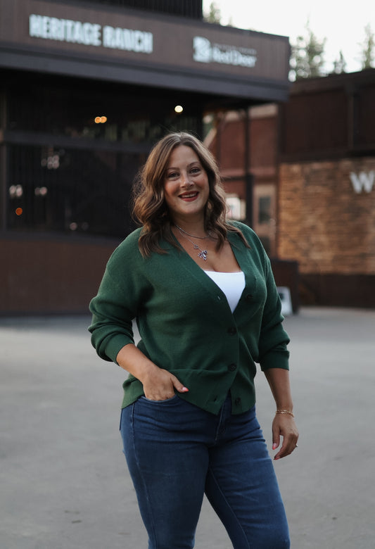 Danielle Cardigan- Dark Green