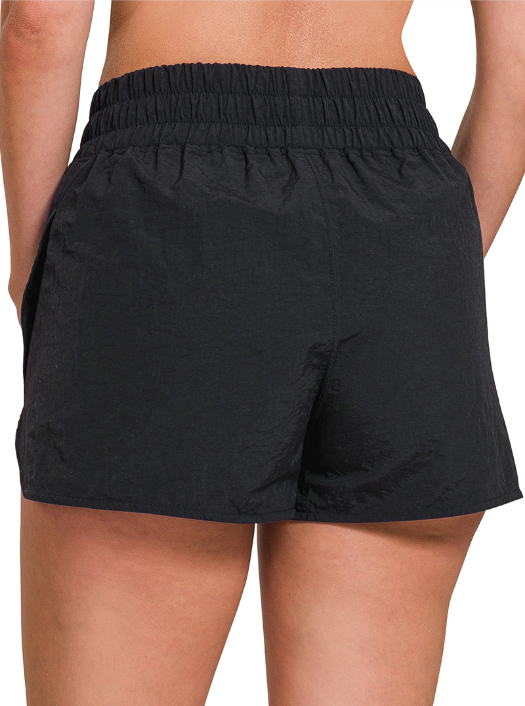 +Carly Windbreaker Running Shorts