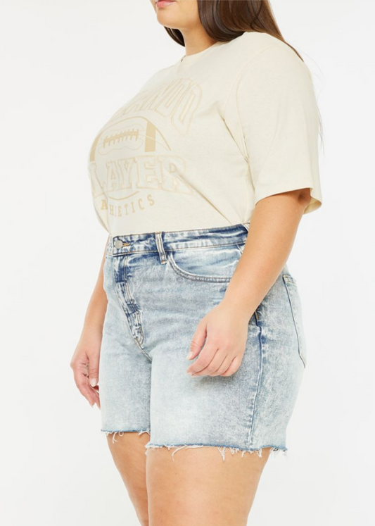 +Lizzy 90's High Rise Frayed Hem