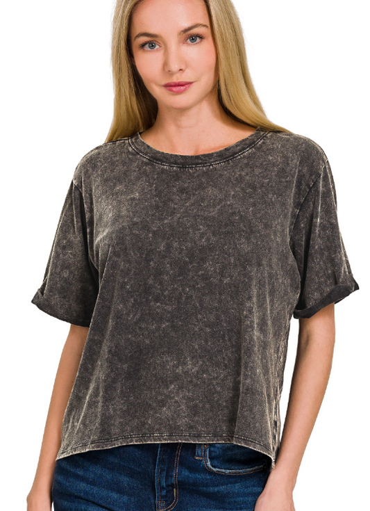 Anita Acid Wash Cuff Sleeve