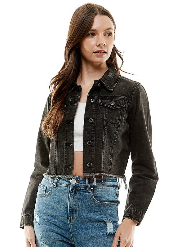 Halley Cropped Denim Jacket