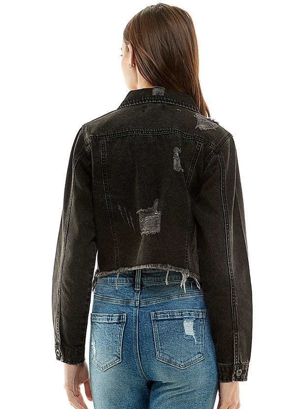 Halley Cropped Denim Jacket