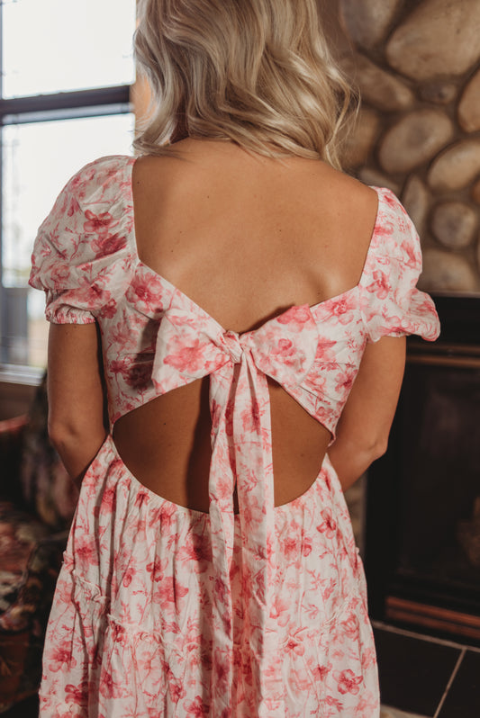 Tamlin Floral Open Back Mini Dress